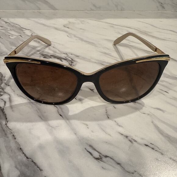 RALPH RA5203 1090/13 Cat Eye Black Gold Polarized Brown Women READ - Picture 1 of 9